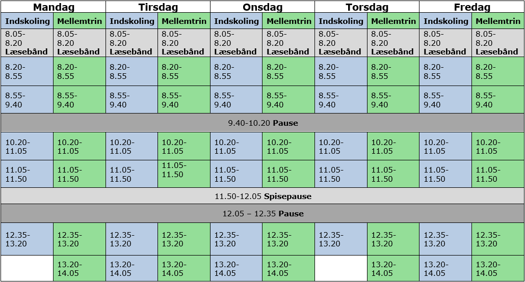 Ringertider 24-25